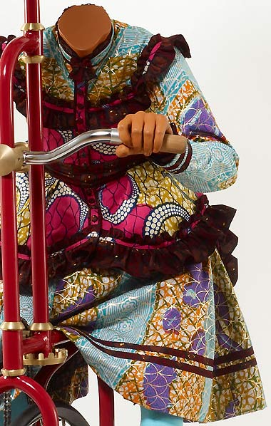 Yinka Shonibare's first solo exhibition in the western United States opens at the Santa Barbara Museum of Art in California featuring an idyllic family riding human-powered flying machines modeled after 19th century drawings, alluding to the continual freedom sought by emigrants and tourists alike.