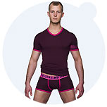 Male underwear is following one trend consequently: the pink ribbon on male pants. The Belgian designer Dirk Bikkembergs presents a collection for men who are aware of their malehood and don't take traditions too serious - as long... 