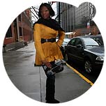 Guide to the Most Stylish Cities by Catherine Yan, editor coolhunt.net. In New York Catherine Yan grabbed for simple accessorizing tips which drastically reduce the volume of winterwear and enhance the feminine figure. Stay chic in the chilly climates!