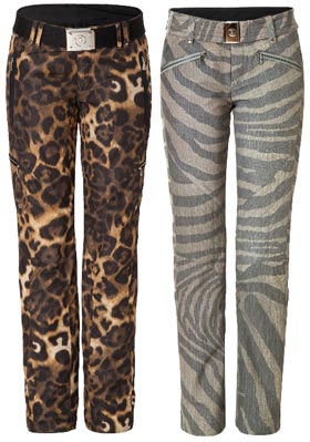 Bogner leopard ski pants discount