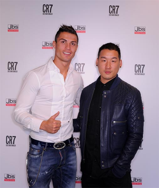 Football player Cristiano Ronaldo's collaboration with fashion