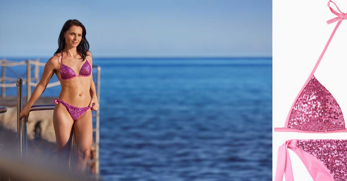 Calzedonia released second drop of the beachwear campaign with Austrian  Olympic ski racer Anna Veith