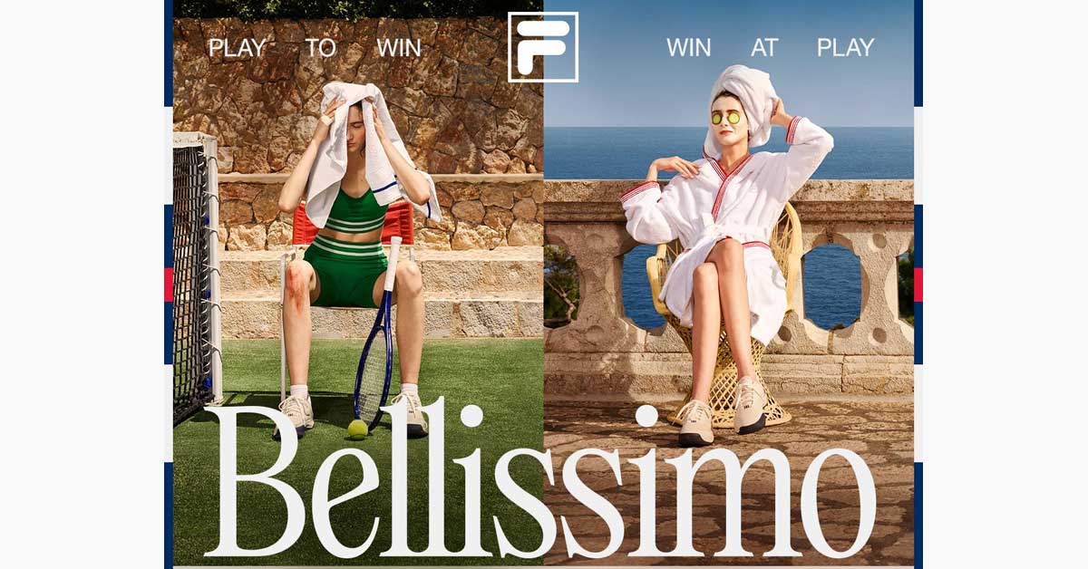 Sport is currently fashion s favorite court. Fila released the Bellissimo campaign celebrating the balance between beauty and athletic performance