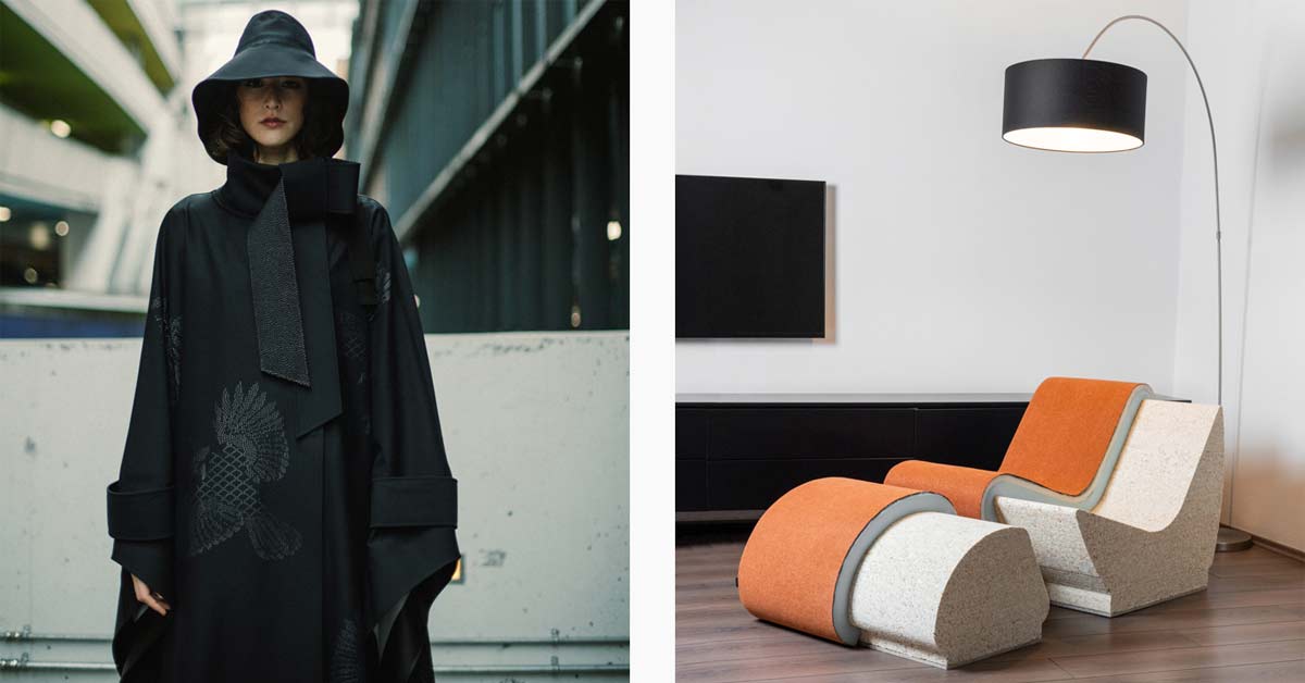 The Artiste cape and Econor SnugSpot lounge chair and footstool.