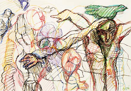 An exhibition of drawings by Farshid Maleki running at Dubai’s B21 art gallery 22 June – 23 July 2009