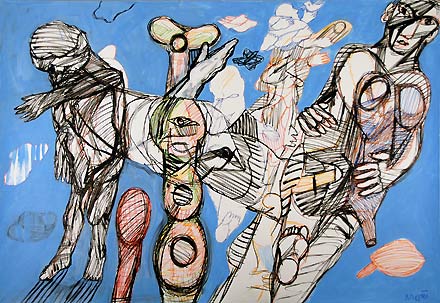 An exhibition of drawings by Farshid Maleki running at Dubai’s B21 art gallery 22 June – 23 July 2009