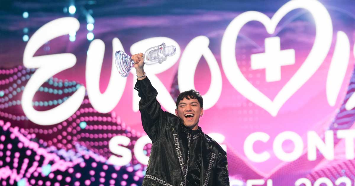 JJ celebrates winning the Eurovision Song Contest 2025 for Austria with 'Wasted Love.' Photo: © ORF/Roman Zach-Kiesling.