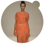 John Rocha SS09 Experimenting with Fabric and Technique. Hong Kong born and in Ireland based designer John Rocha explores in his new collection a certain duality – beautiful disarray versus control, masculinity versus femininity - by using contrasting fabrics and technique ...