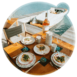A look into Austria's summer lifestyle at the lake through generations, traditions, and tableware by Gmundner Keramik and Marian Boats.