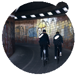 Ucon Acrobatics and Orbitkey reflective cycling gear with smart key access